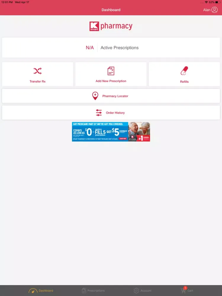 Kmart Pharmacy App for iPhone iPad  Screenshots