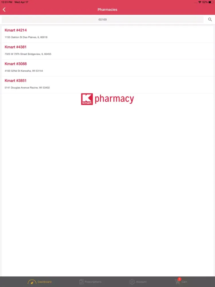 Kmart Pharmacy App for iPhone iPad  Screenshots