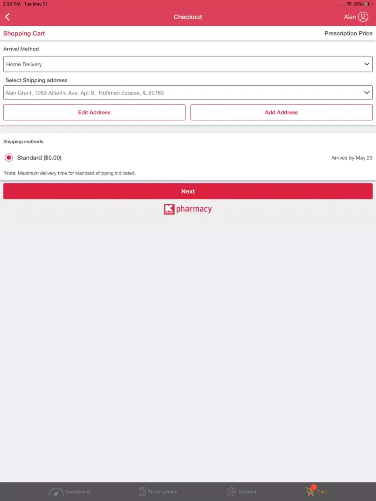Kmart Pharmacy App for iPhone iPad  Screenshots