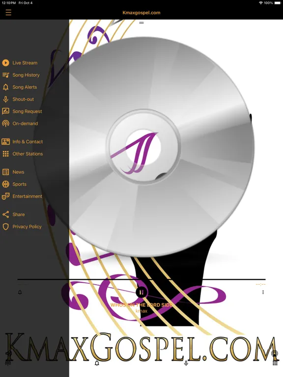 Capturas de pantalla de KMAX Gospel iPad 
