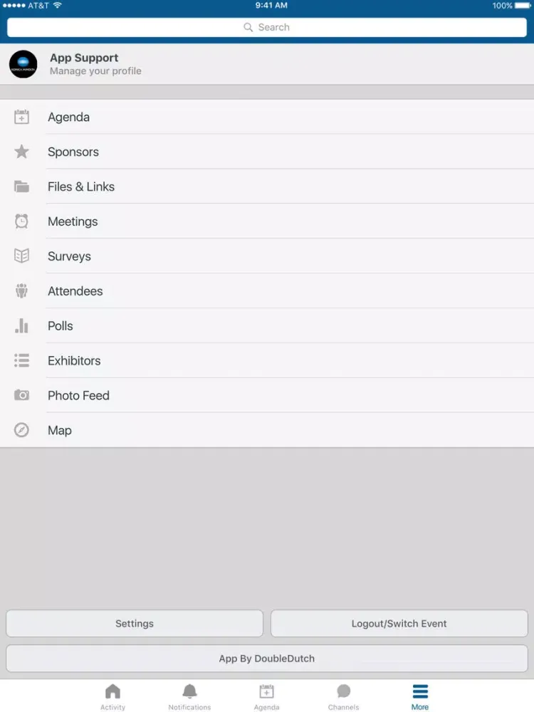 KM Events iPad  Screenshots