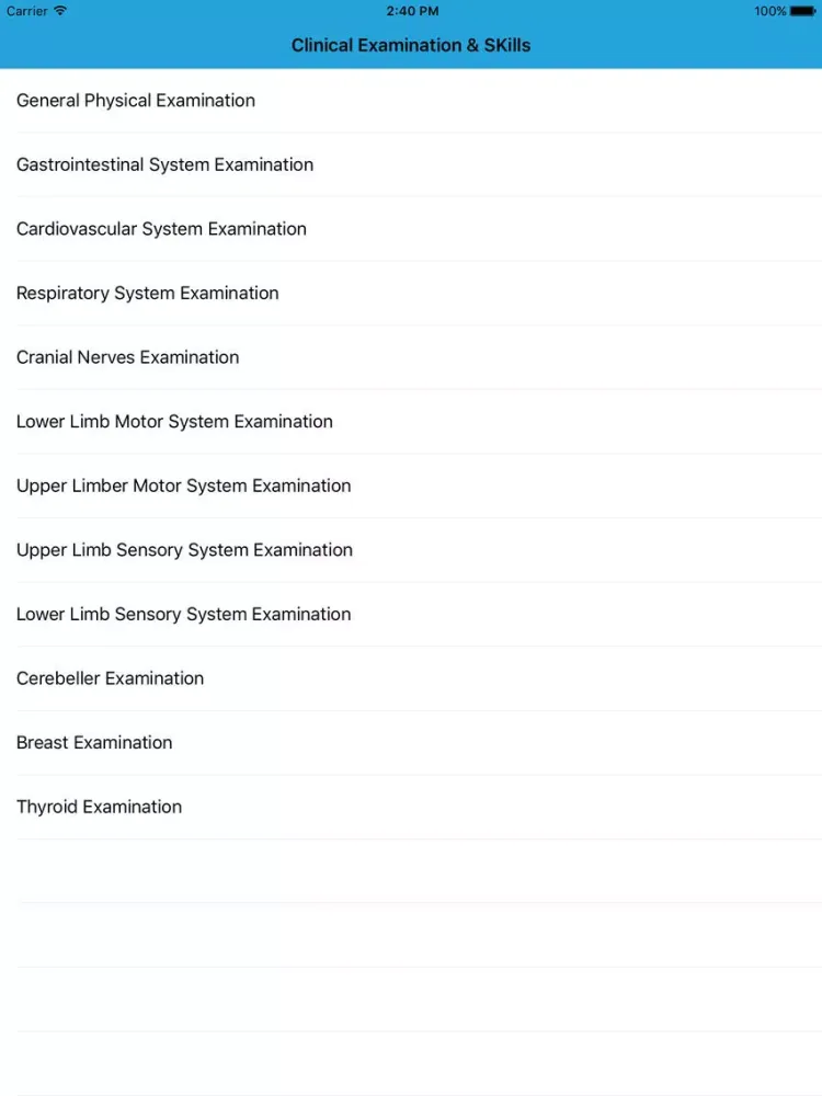تصاویر Clinical Examination and Skills Free iPad 