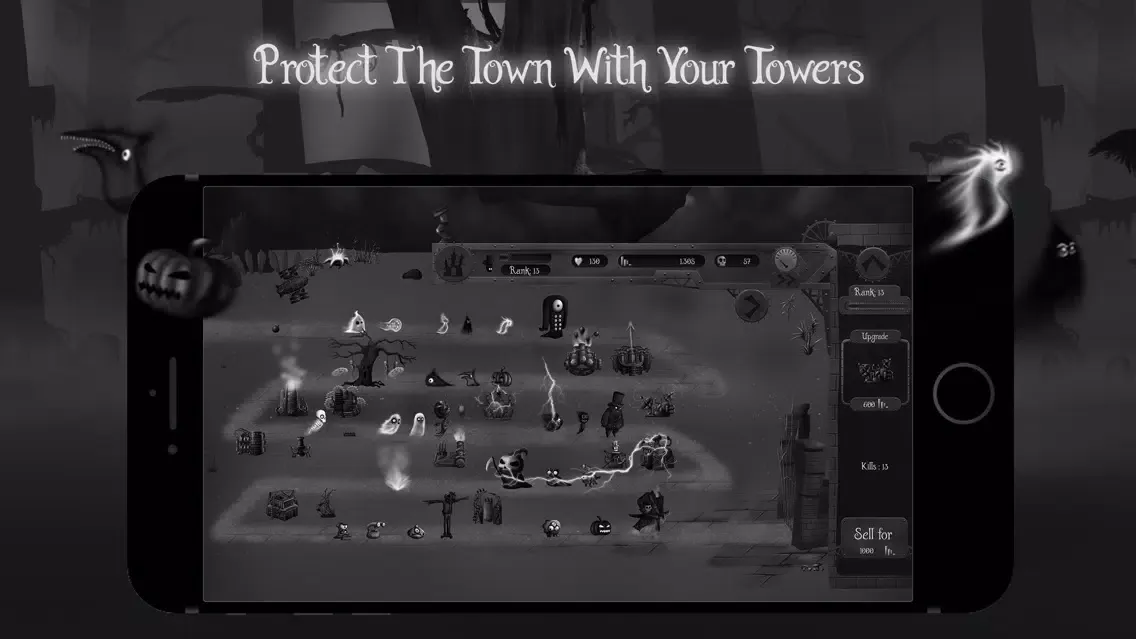 Tangkapan skrin Cemetery Gates - Tower Defense