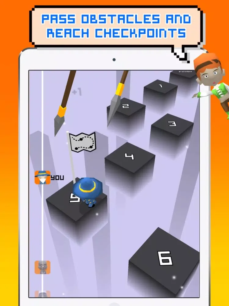 Tangkapan skrin Hop.io - Tap n Jump iPad 