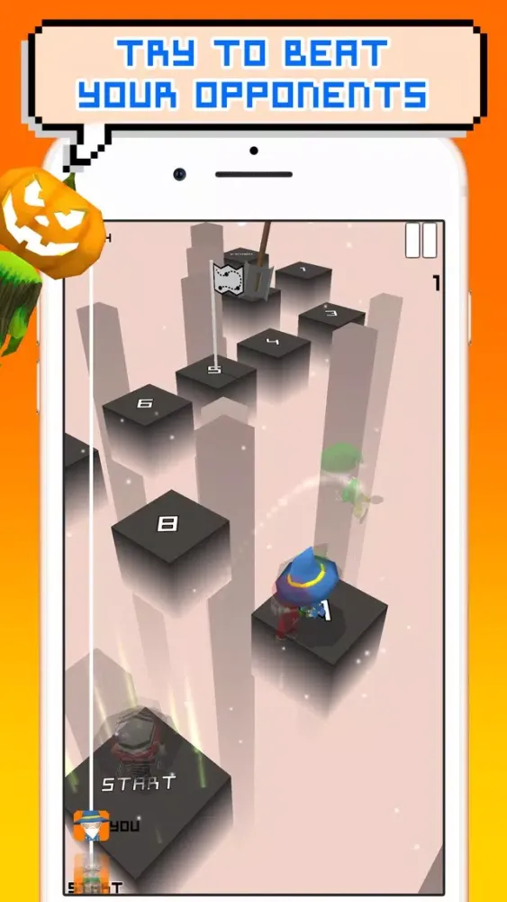 Tangkapan skrin Hop.io - Tap n Jump
