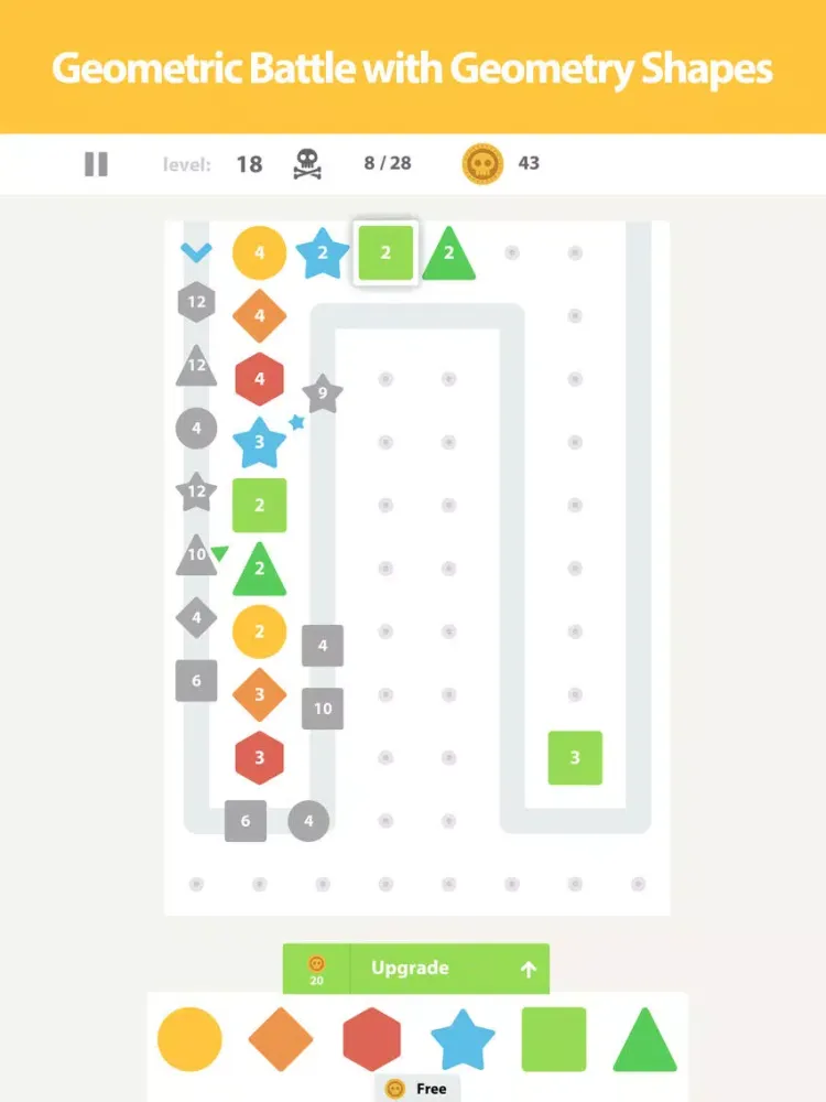 Captures d'écran de 6 TD Geometry - Tower Defense iPad 