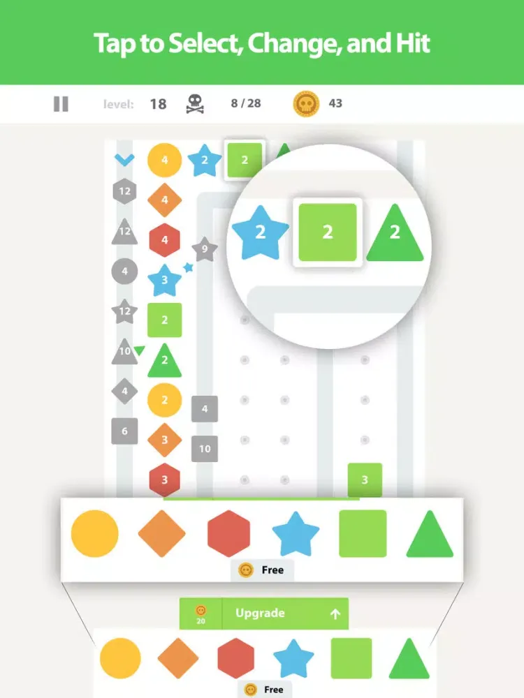 Captures d'écran de 6 TD Geometry - Tower Defense iPad 