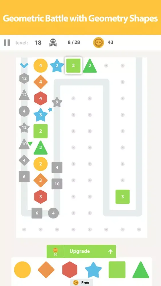 Captures d'écran de 6 TD Geometry - Tower Defense