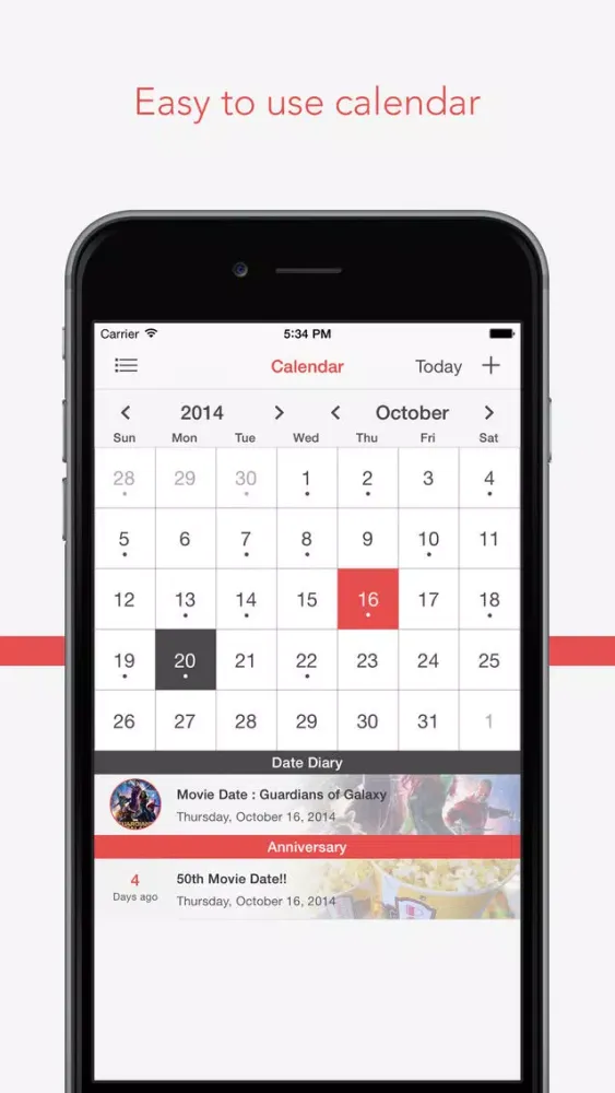 Ảnh chụp màn hình của Loving U - Diary / Anniversary
