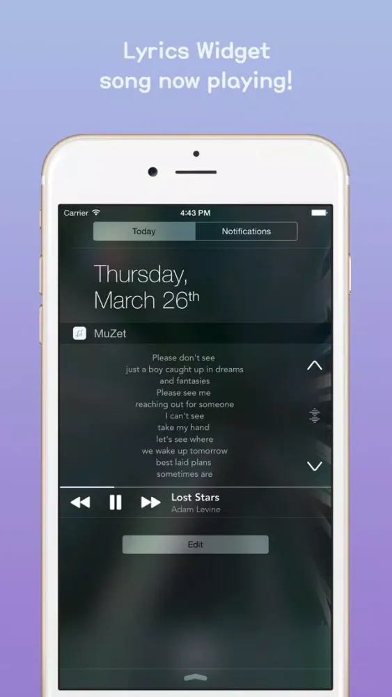 Tangkapan layar MuZet - Lyrics Widget