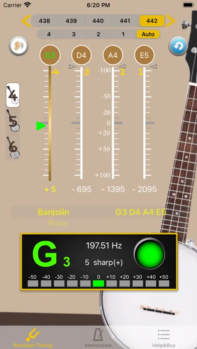 BanjoTuner - Tuner for Banjo স্ক্রিনশট