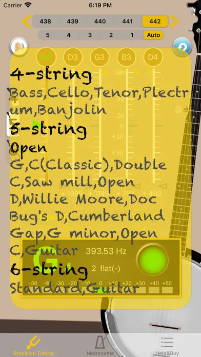 BanjoTuner - Tuner for Banjo স্ক্রিনশট