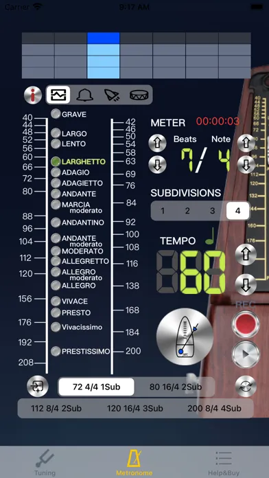 BassTuner - Tuner Bass Guitar स्क्रीनशॉट