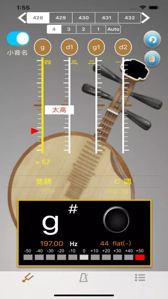 YueQin Tuner-Tuner for YueQin سکرین شاٹس