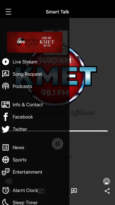 Captures d'écran de KMET AM/FM