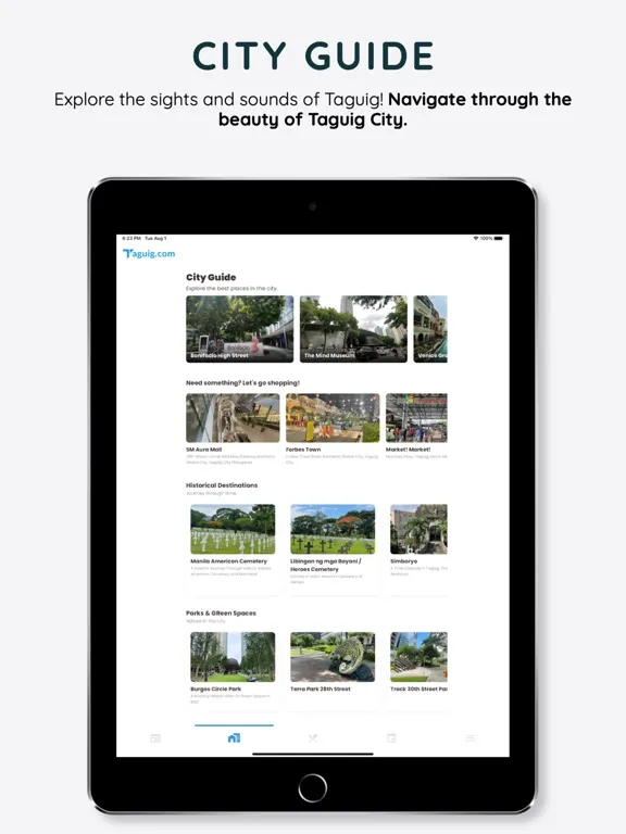 Captures d'écran de Taguig App iPad 