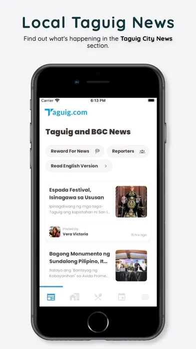Captures d'écran de Taguig App