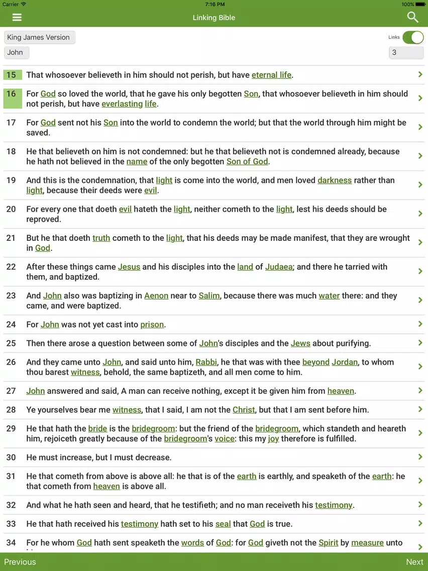 Linking Bible iPad  Screenshots