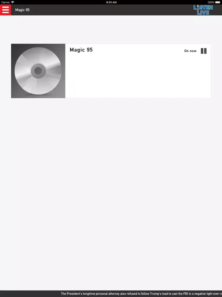 Capturas de pantalla de Today's Best Music Magic 95 iPad 