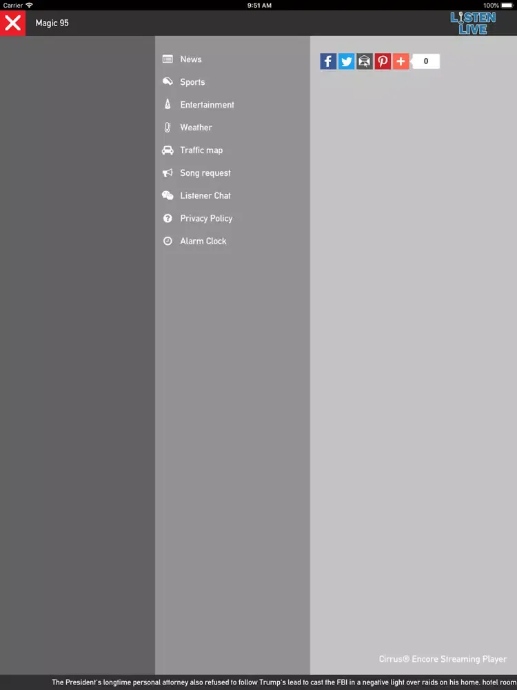 Capturas de pantalla de Today's Best Music Magic 95 iPad 