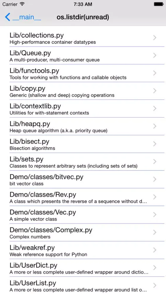 Python Code Samples应用截图