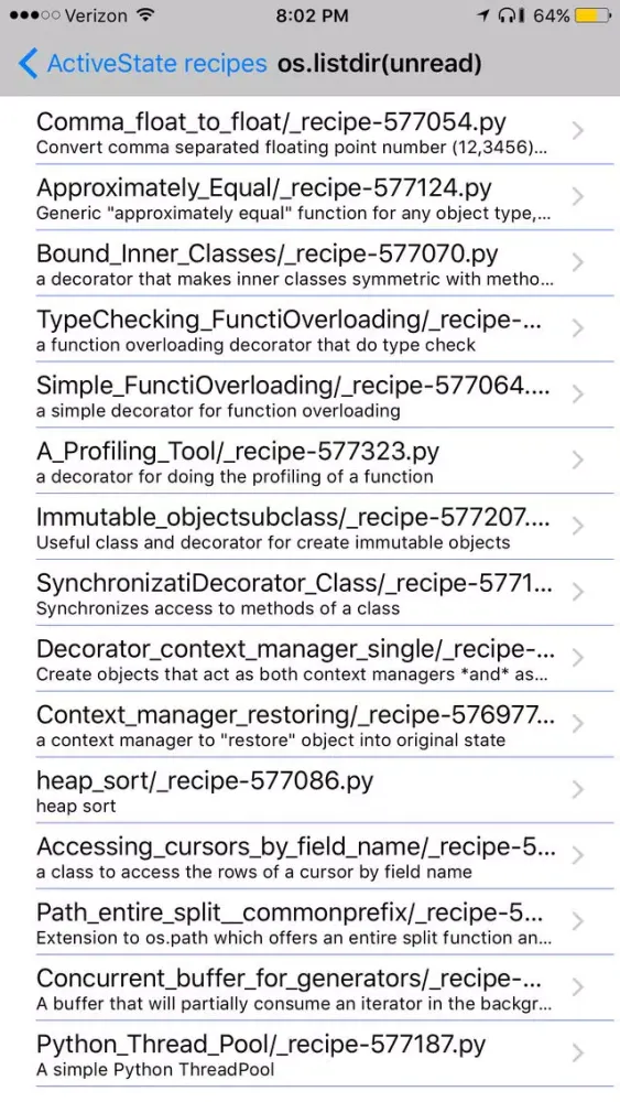 Python Code Samples应用截图