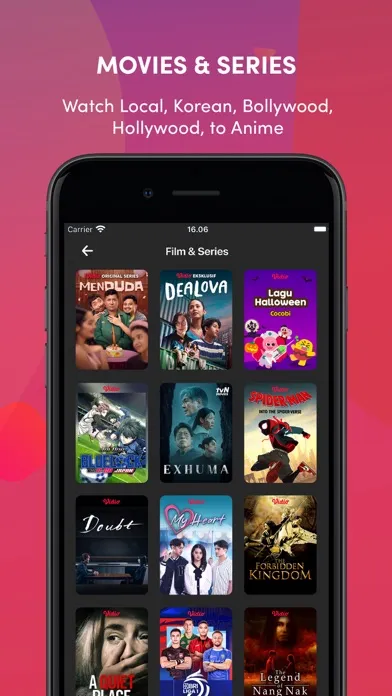 Zrzuty ekranu Vidio: Sports, Movies, Series
