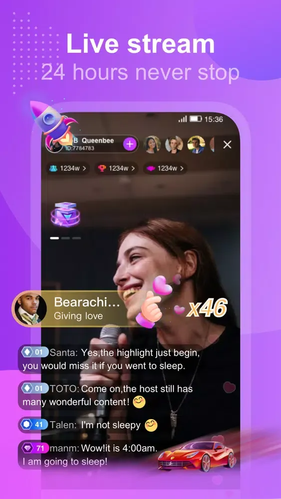 Bongo Live-Live Stream & Chat سکرین شاٹس