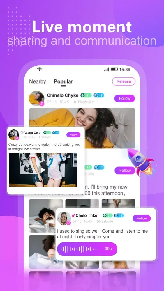 Bongo Live-Live Stream & Chat سکرین شاٹس