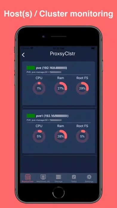 Tangkapan skrin Proxsy