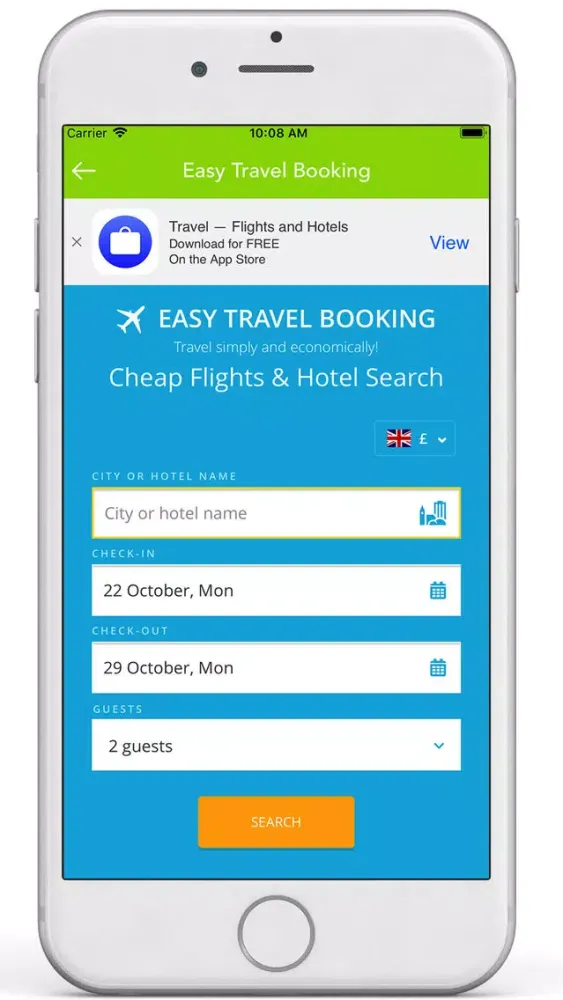 Easy Travel Booking Screenshots