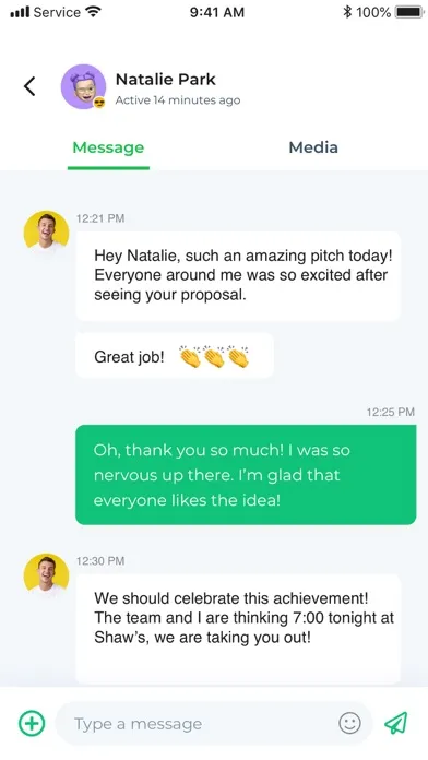 Captures d'écran de Sprynkl: Co-worker Social App