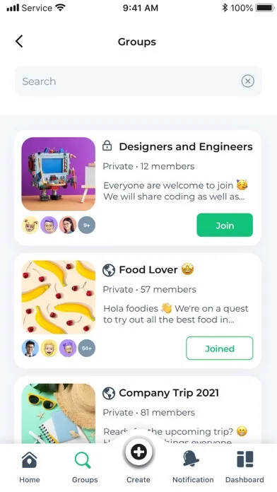 Captures d'écran de Sprynkl: Co-worker Social App