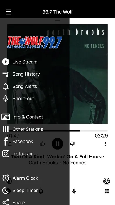 Captures d'écran de 99.7 The Wolf
