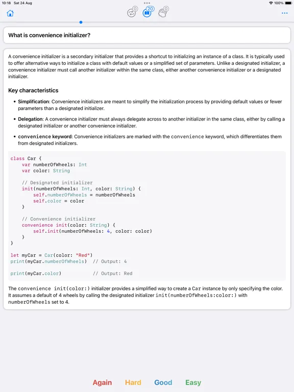 Zrzuty ekranu Programming Flashcards iPad 