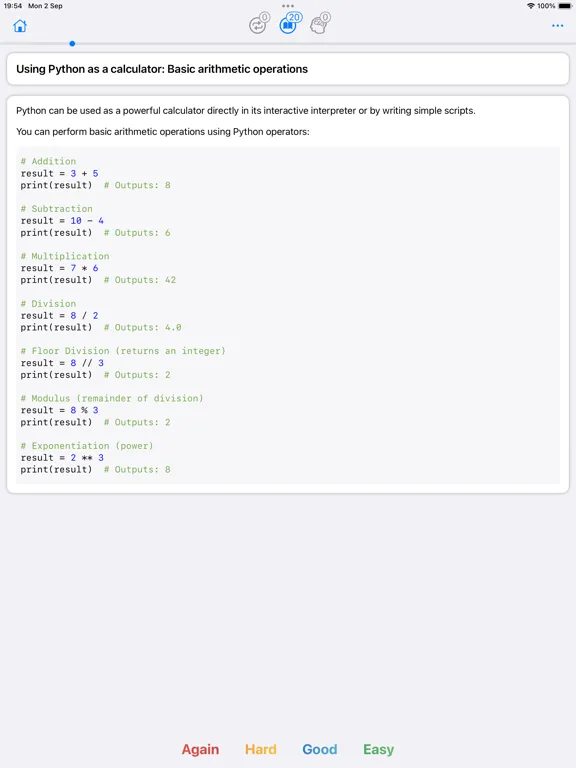Zrzuty ekranu Programming Flashcards iPad 