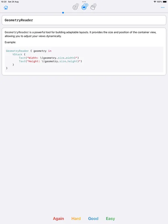 Zrzuty ekranu Programming Flashcards iPad 