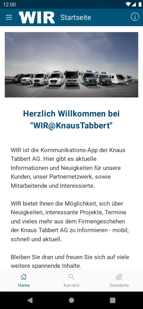 WIR@KnausTabbert Ekran Görüntüleri