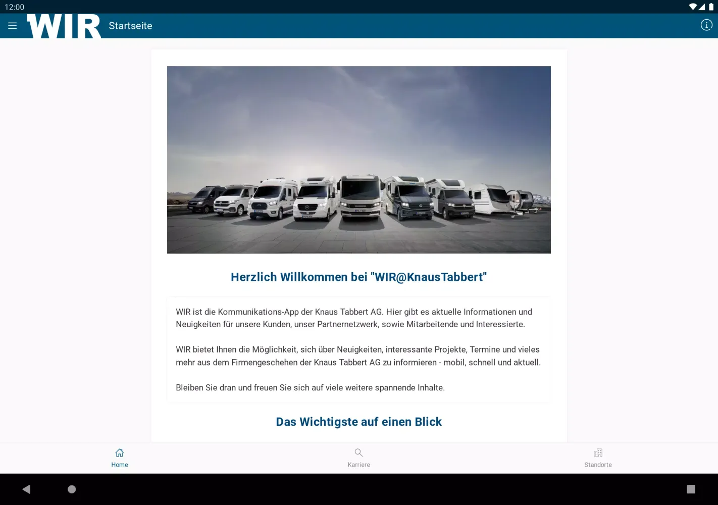 WIR@KnausTabbert Ekran Görüntüleri