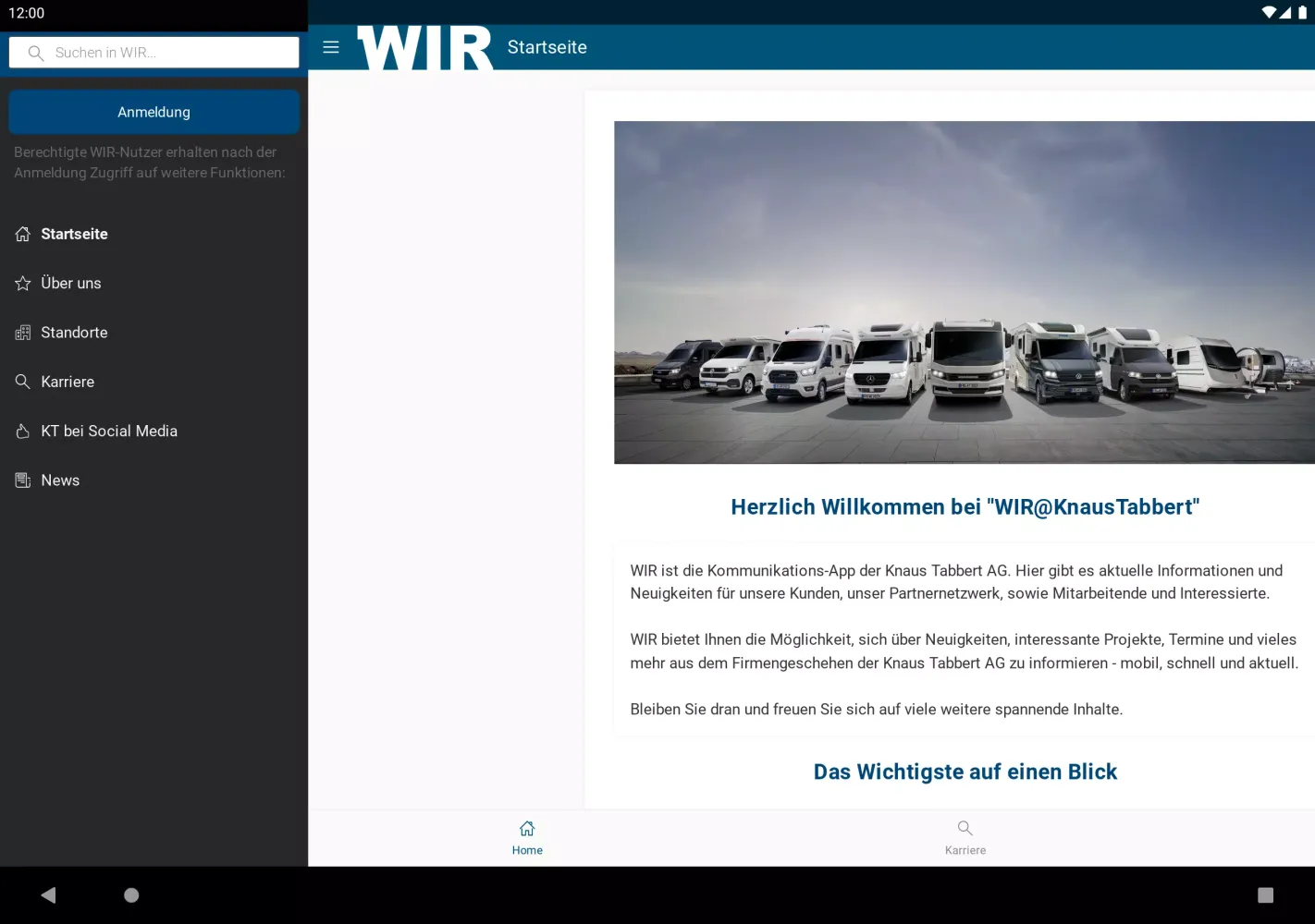 WIR@KnausTabbert Ekran Görüntüleri