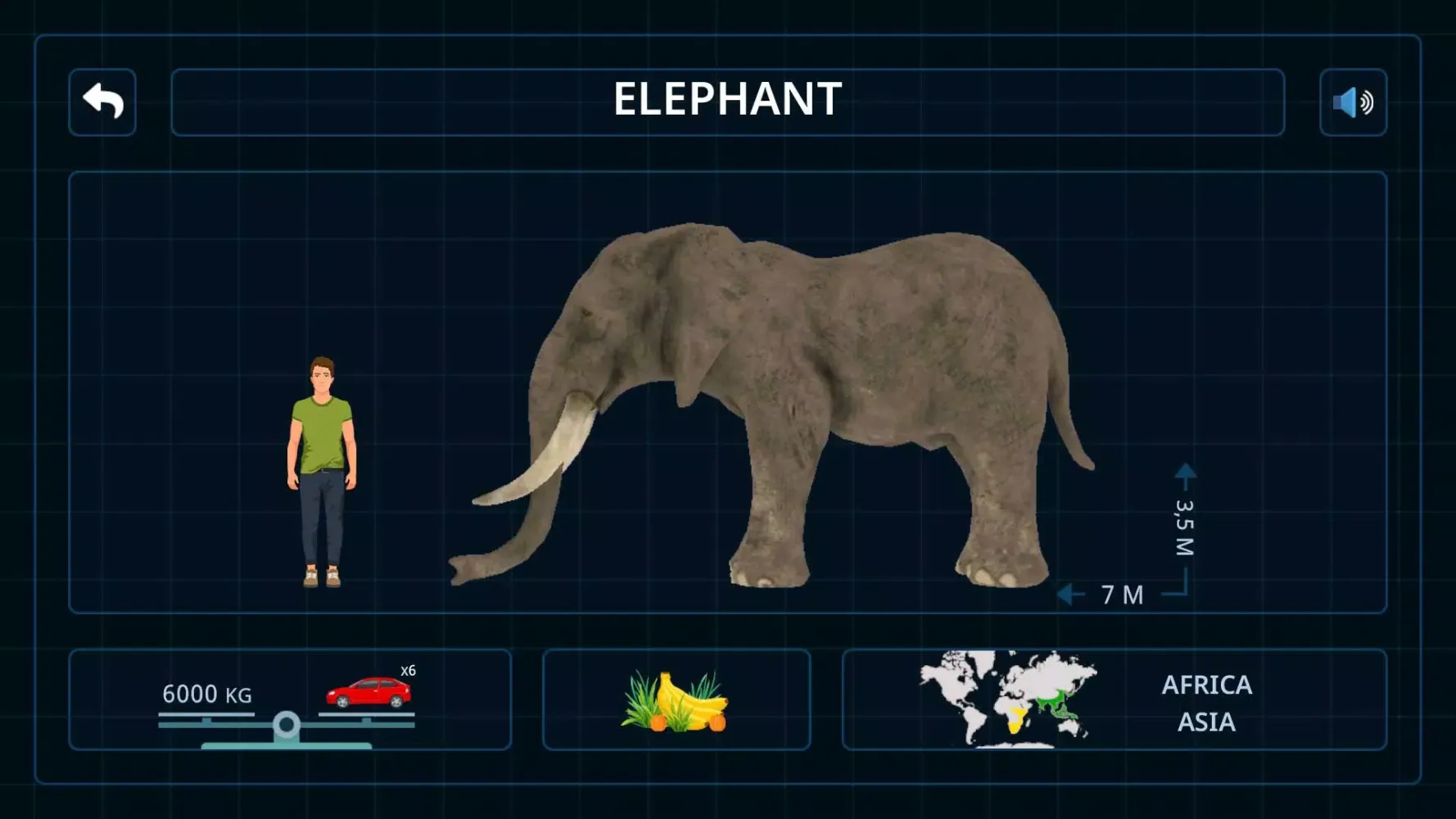 Tangkapan layar Wild Animals VR Kid Game