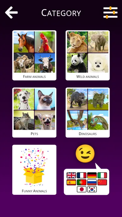 Captures d'écran de Funny Animal & Dinosaur (full)