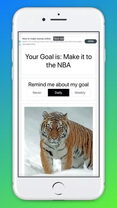 Goal Manifester Screenshots