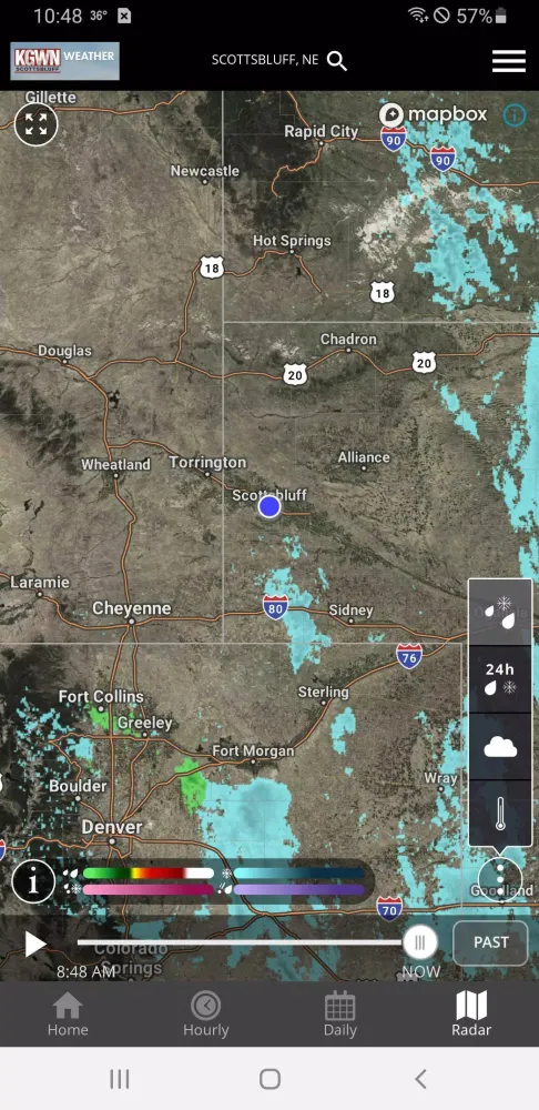 Ảnh chụp màn hình của KGWN Scottsbluff Weather