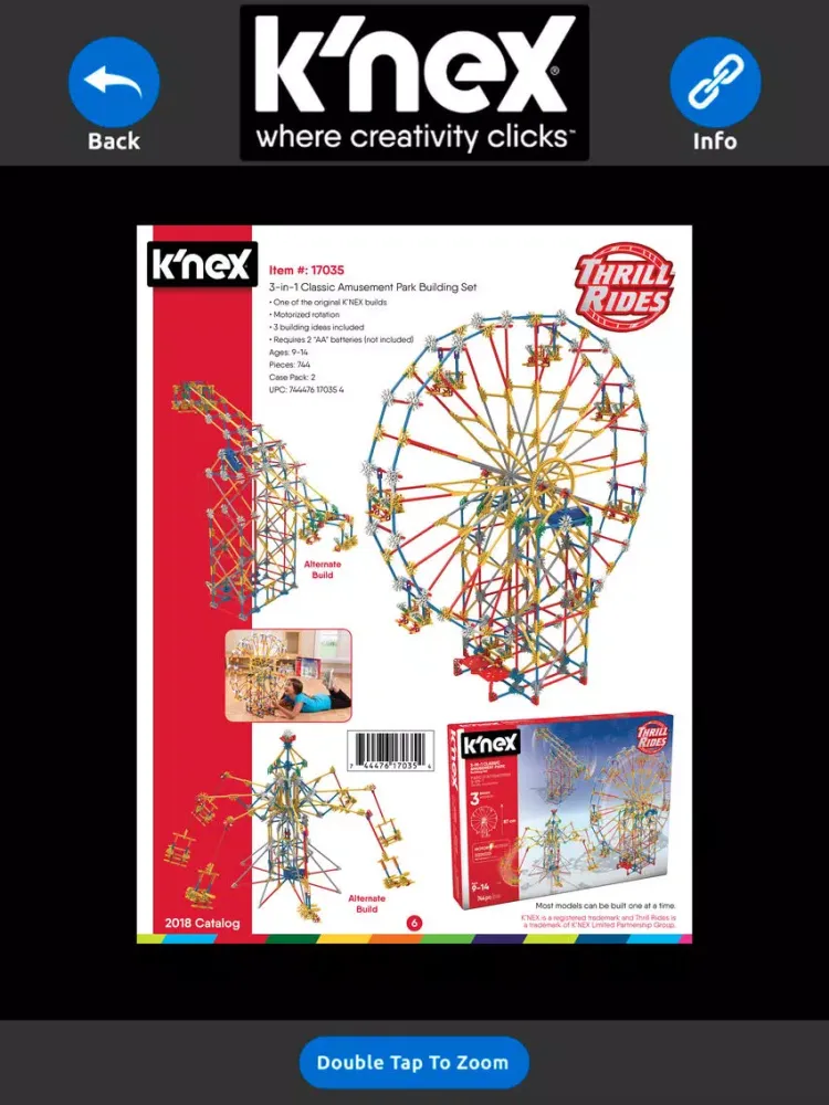 K'NEX Catalog iPad  Ekran Görüntüleri