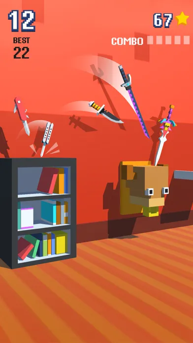 Capturas de pantalla de Knife Flip - Hit Geometry Cube