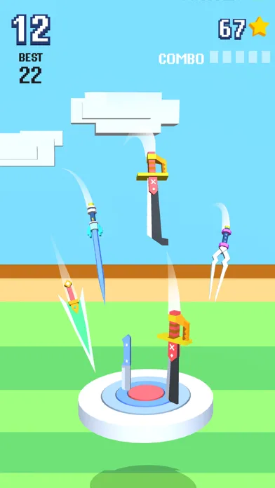 Capturas de pantalla de Knife Flip - Hit Geometry Cube