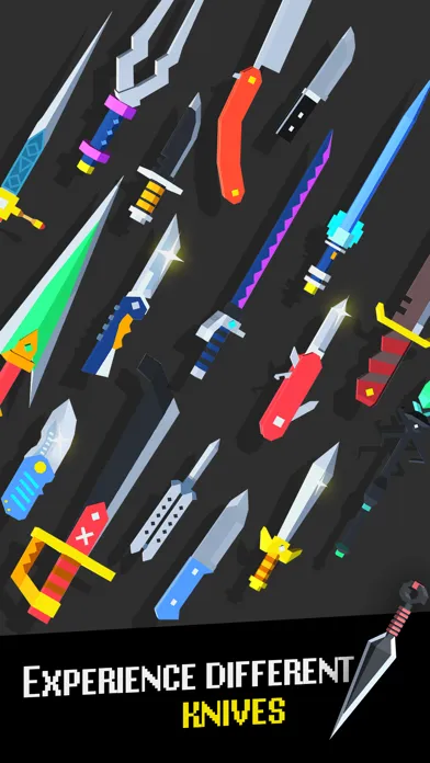 Capturas de pantalla de Knife Flip - Hit Geometry Cube