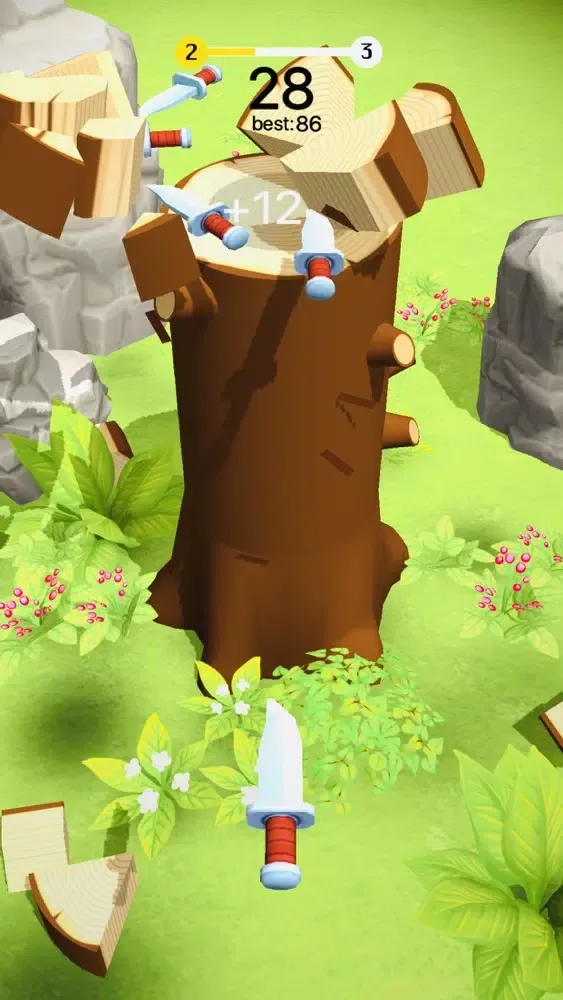 تصاویر Knife Hit 3D: Smash the Trees!