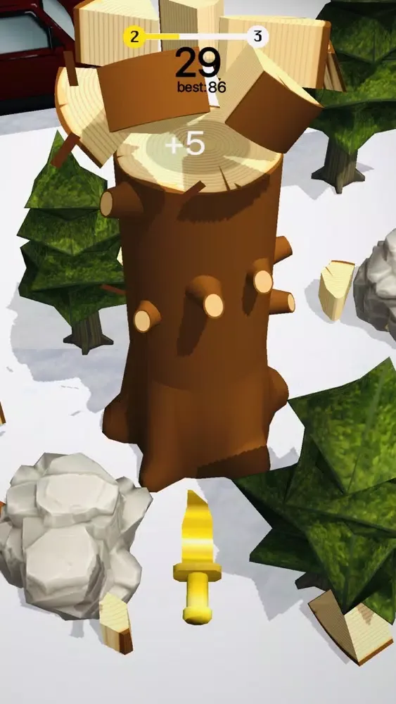 تصاویر Knife Hit 3D: Smash the Trees!